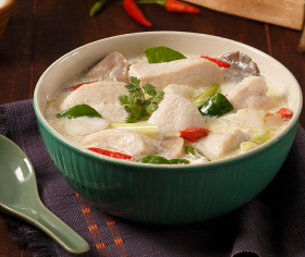 Thai Food-Chicken with Coconut Milk Soup